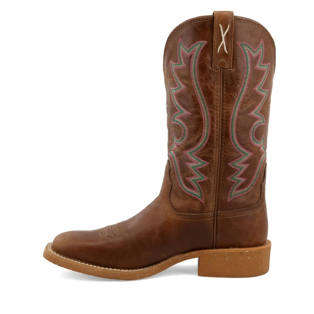 'Twisted X' Women's 11" Tech X Western Square Toe - Roasted Pecan - Image 6