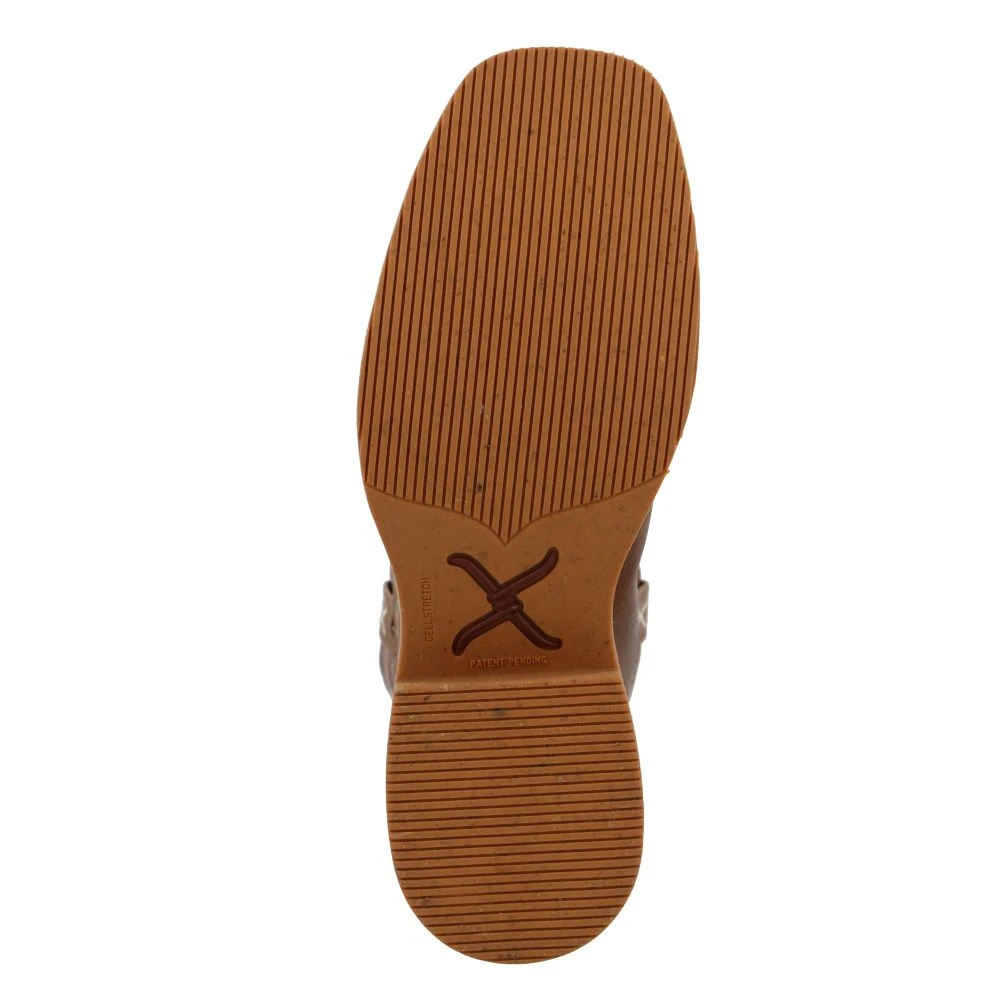 'Twisted X' Women's 11" Tech X Western Square Toe - Roasted Pecan - Image 3