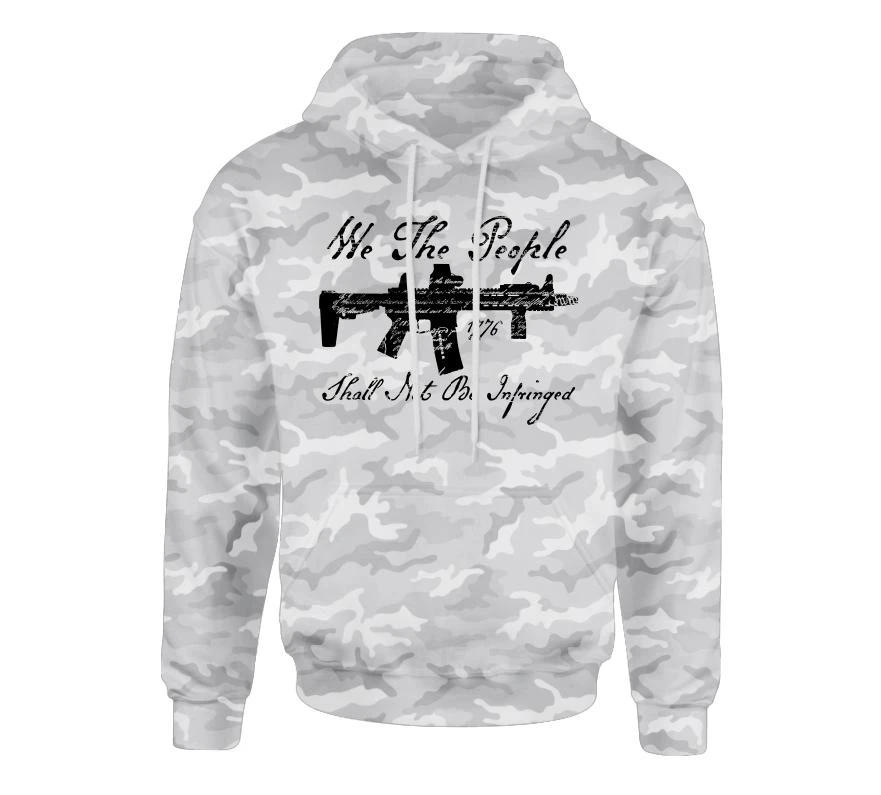 'Howitzer' Men's Infringed PO Hood - White Camo
