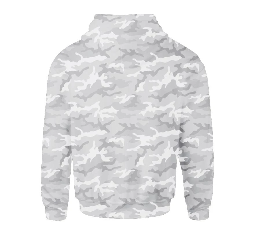'Howitzer' Men's Infringed PO Hood - White Camo - Image 2