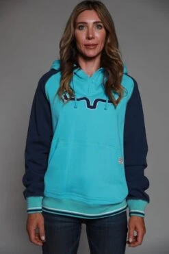 'Kimes Ranch' Women's Summer Love Hoodie - Blue